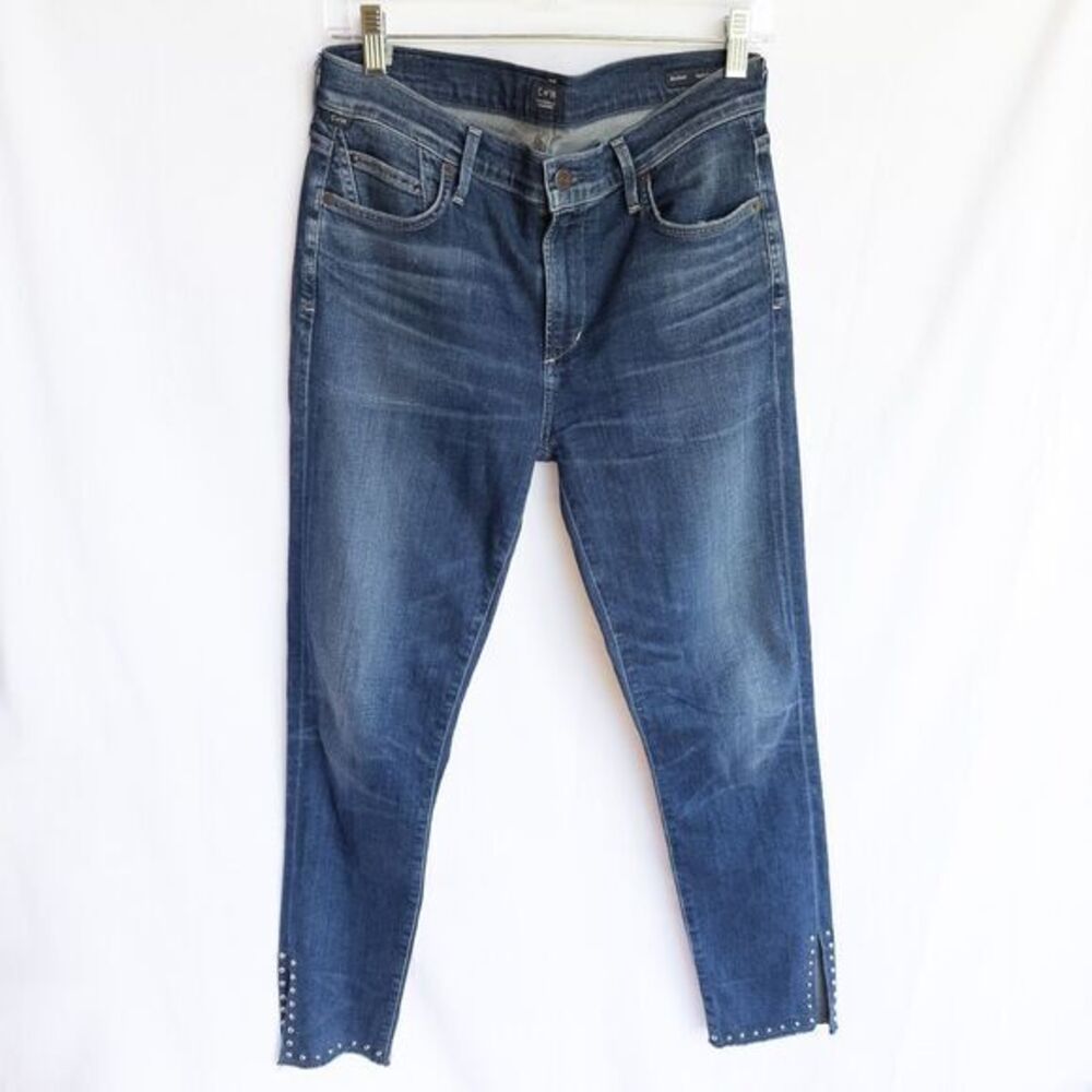 Citizens of Humanity Rocket High Rise Skinny Jeans Womens‎ 29 Studded Split Hem
